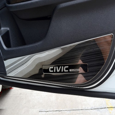 Ốp chống xước Tapli, Táp li cánh cửa xe Honda Civic 2016- 2021 - Mẫu vân titan cao cấp- giá 1 bộ