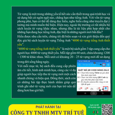 4000 từ vựng tiếng Anh thiết yếu 1
