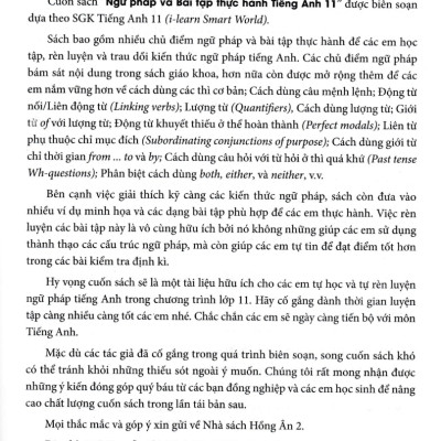 Ngữ Pháp Và Bài Tập Thực Hành Tiếng Anh 11 (Bám Sát SGK I-Learn Smart World) _HA