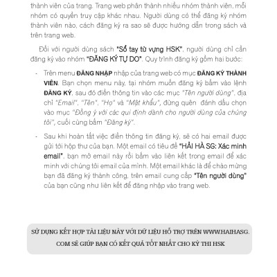 Sổ tay từ vựng HSK 1-2-3-4 và TOCFL Band A
