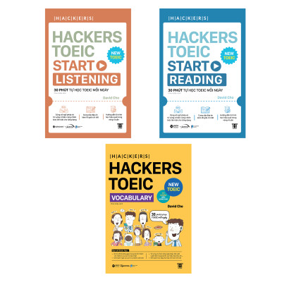 Trạm Đọc |  Combo Hackers TOEIC Vocabulary + Hackers TOEIC Start Reading + Hackers TOEIC Start Listening