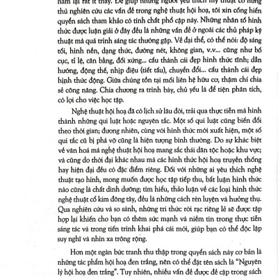 Nguyên Lý Hội Họa Đen Trắng