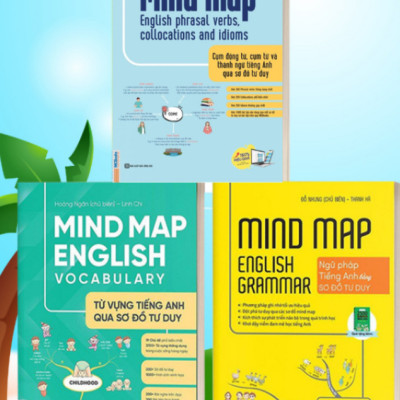 Bộ 3 Cuốn MindMap English Học Tiếng Anh Cho Người Mới Bắt Đầu MCBooks (Lẻ Tùy Chọn) - Bản Quyền