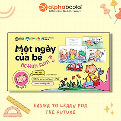 Thẻ Học Thông Minh: Một Ngày Của Bé - Thẻ Song Ngữ Anh Việt 