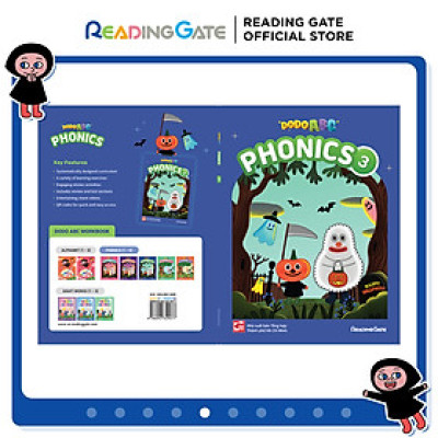 Sách DODO ABC WORKBOOK - PHONICS 3 READING GATE Cho Bé Từ 5 Đến 8 Học Ngữ Âm, Đánh Vần Tiếng Anh