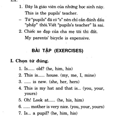 Chìa Khóa Văn Phạm Tiếng Anh (Sách Bỏ Túi)