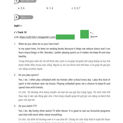 Combo Sách luyện thi B1 Vstep 4 kỹ năng và Sách 10 bộ đề thi Đọc hiểu Vstep reading B1-B2-C1 (Vstep practice test) ôn thi chứng chỉ ngoại ngữ bậc 3, 4, 5