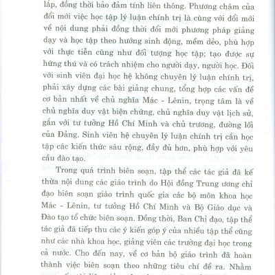 Giáo Trình Tư Tưởng Hồ Chí Minh (Dành Cho Bậc Đại Học Hệ Không Chuyên Lý Luận Chính Trị) - Bộ mới năm 2021