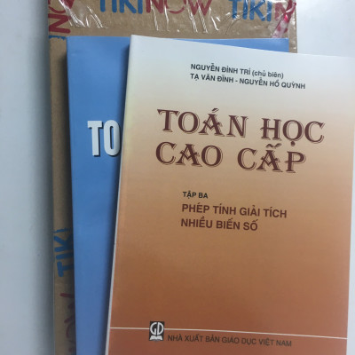 Combo Bộ Sách Toán Cao Cấp Tập 3 + Bài Tập Toán Cao Cấp Tập 3 ( Phép Tính  Giải Tích Nhiều Biến Số)