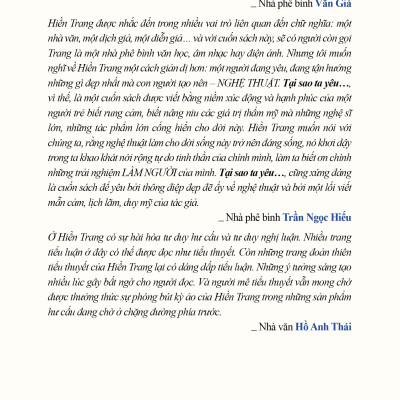 Tại sao ta yêu - Hiền Trang