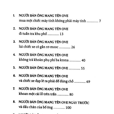 Người Đàn Ông Mang Tên OVE (Tái Bản)