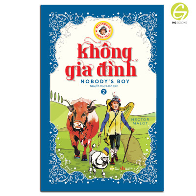 Sách - Không gia đình - Sách song ngữ văn học kinh điển, tặng kèm file nghe & note từ vựng, combo 2 cuốn - HG Books