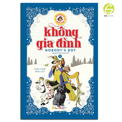 Sách - Không gia đình - Sách song ngữ văn học kinh điển, tặng kèm file nghe & note từ vựng, combo 2 cuốn - HG Books