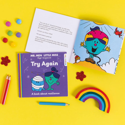 Truyện đọc thiếu nhi  tiếng Anh: Mr. Men and Little Miss Discover You — MR. MEN LITTLE MISS: TRY AGAIN