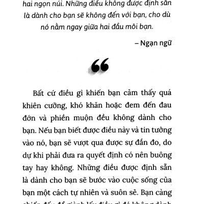 Điều Đẹp Nhất Có Khi Là Buông Tay (Tái Bản)