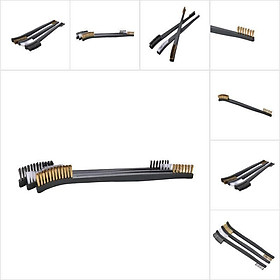 Combo 3 Bàn Chải 2 Đầu Chuyên Dùng Đánh Lốc Máy, Vệ Sinh Sên Xe
