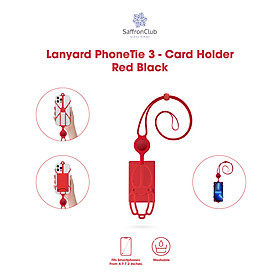 Lanyard PhoneTie 3-Card Holder hàng chính hãng Bone