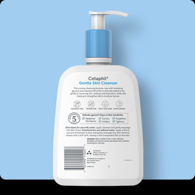 Sữa rửa mặt làm sạch dịu nhẹ không xà phòng Cetaphil Gentle Skin Cleanser 500ml