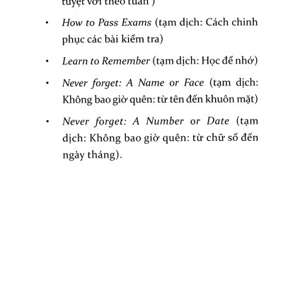 Sách hay: Siêu Trí Nhớ (Gồm 15 Bài Tập Đơn Giản Giúp Bạn Rèn Luyện Trí Nhớ Hiệu Quả); Tặng Sổ Tay (Khổ A6 Dày 200 Trang)