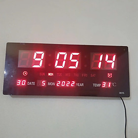 Đồng Hồ LED Vạn Niên Treo Tường Đa Năng với Báo Nhiệt Độ Kỹ Thuật Số - Mẫu Mới Năm Nay