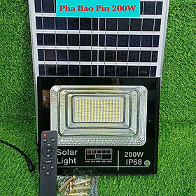 Đèn pha led năng lượng mặt trời 200W siêu sáng - 358 chip led - công nghệ COB- tiết kiệm điện dành cho sân vườn 