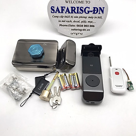 Khóa cổng vân tay chống nước dùng App TUYA và remote .