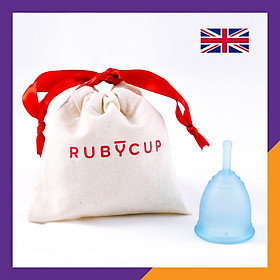 Cốc Nguyệt San Ruby Cup Anh Màu Xanh - Độ Mềm Phù Hợp Phụ Nữ Việt Vật liệu 100% Sillicon Y Tế Đạt Tiêu Chuẩn FDA – Hàng Chính Hãng Thương Hiệu Được Yêu Thích Tại Anh Và Hơn 36 Quốc Gia - Ruby Cup Blue