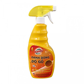 Xịt làm sạch và đánh bóng đồ gỗ Hando 600ml 
