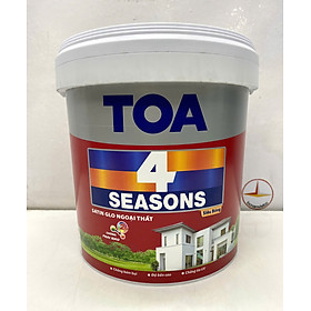 Sơn nước ngoại thất cao cấp TOA 4 Seasons Satin Glo siêu bóng màu vàng 8522 _ 5L