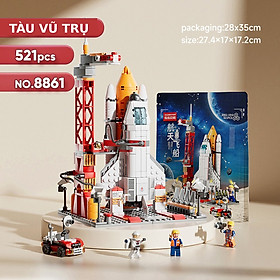 Đồ Chơi Xếp Hình Lắp Ráp Tàu Vũ Trụ Trung Tâm Điều Khiển Nhiều Chi Tiết