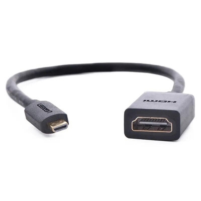Ugreen UG2013420134TK Màu Đen Đầu chuyển đổi Micro HDMI sang HDMI âm - HÀNG CHÍNH HÃNG
