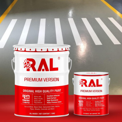 Sơn kẻ vạch PU chống trơn RAL ROAD LINE SHIELD ANTI-SLIP - 5KG