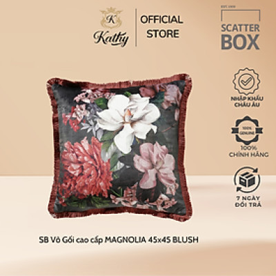 SCATTER BOX Vỏ Gối Cao Cấp nhập khẩu Ireland Anh Quốc MAGNOLIA màu BLUSH kích thước 45x45 Phong cách hiện đại