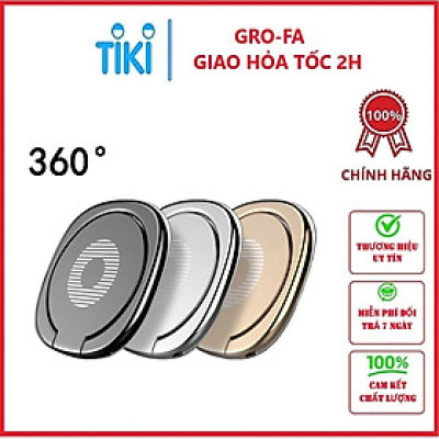 Combo 3 Nhẫn Điện Thoại Gấp Gọn Giúp Hạn Chế Rơi Vỡ Điện Thoại Xoay 360 Độ - Hàng chính hãng