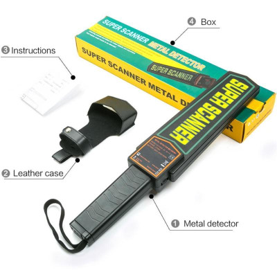 ROGTZ - Máy Dò Kim Loại Cầm Tay Super Scanner MD3003B1 - Nhanh Chóng, Chính Xác 99% Báo Hiệu Âm Thanh Đèn LED Rung Khoảng Cách Dò 30cm Nhựa ABS Nhỏ Gọn Hoạt Động 40 Tiếng An Ninh Sân Bay Cơ Quan Tổ Chức Ngân Hàng Máy Móc Linh Kiện- Hàng Chính Hãng