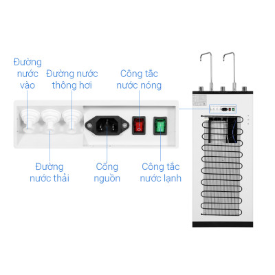 Máy lọc nước RO nóng nguội lạnh Kangaroo 10 lõi KG10A17 - HÀNG CHÍNH HÃNG - CHỈ GIAO HCM