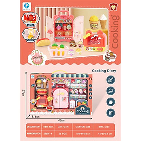 576H-5 Bộ mô hình đồ chơi nhà bếp (KT 42x27x8.6cm)