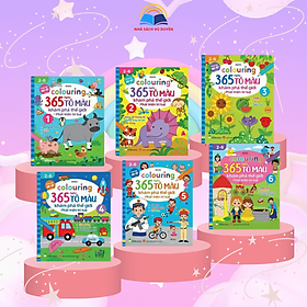 Sách - Colouring 365 Ngày Tô Màu Khám Phá Thế Giới Phát Triển Trí Tuệ - Dành Cho Bé 2-6 Tuổi