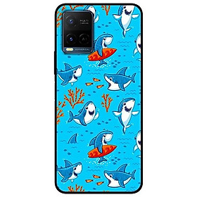 Ốp lưng dành cho Vivo Y21 - Vivo Y21s mẫu Cá Mập Lướt Ván