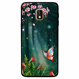 Ốp lưng dành cho Samsung J2 Pro mẫu Bướm Và Hoa Đỏ