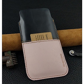 Bao Da Rút cho Iphone 14 pro max, 13 pro max, 12 pro max, XS Max  2 màu Da Bò Thật