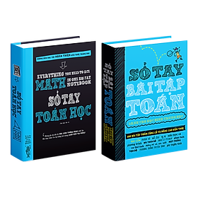Combo sách Sổ tay toán học, Sổ tay bài tập toán ( bộ 2 cuốn ), sách tham khảo toán học lớp 4 đến lớp 9 - Hiệu sách Genbooks, bìa cứng in màu