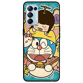 Ốp lưng dành cho Oppo Reno 5 mẫu Mèo Máy Nháy Mắt