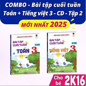 Sách - Combo bài tập cuối tuần Toán và Tiếng Việt Lớp 3 Cánh diều Học kì 2 (2 cuốn) VietJack