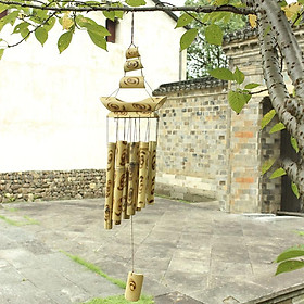 Chuông gió tre nứa ý nghĩa thuận buồm xuôi gió