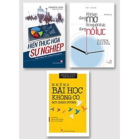 Sách: Combo Khi Bạn Đang Mơ + Những Bài Học Ko Có Nơi Giảng Đường + Hiện Thực Hóa Sự Nghiệp