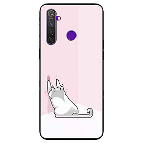 Ốp lưng in cho Realme 5 Mẫu Mèo Cào