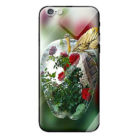 Ốp kính cường lực cho iPhone 6s Plus táo trắng 1 - Hàng chính hãng