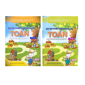 Sách - Combo Bài tập phát triển năng lực môn toán lớp 1 (2 tập) - Theo chương trình giáo dục phổ thông 2018