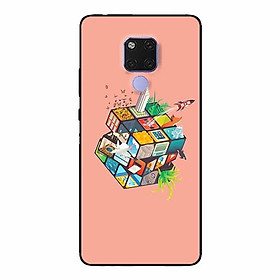 Ốp lưng in cho Huawei Mate 20 Rubik Cube